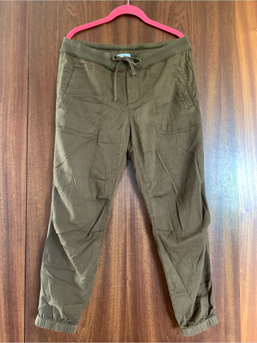 James Perse Brown Cargo Drawstring Joggers